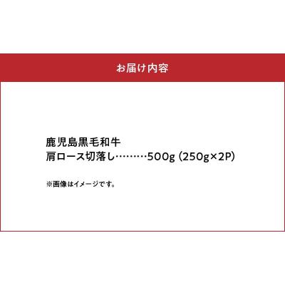 ふるさと納税 南九州市 4等級をたっぷり!鹿児島黒毛和牛肩ロース切落し500g