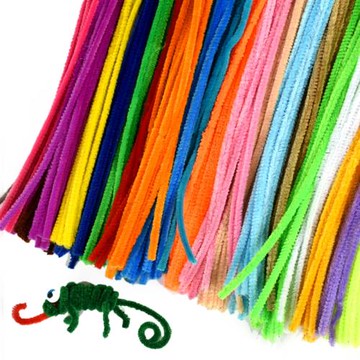 彩色扭扭棒毛條毛根條兒童幼兒園diy手工材料創意益智手工毛絨條