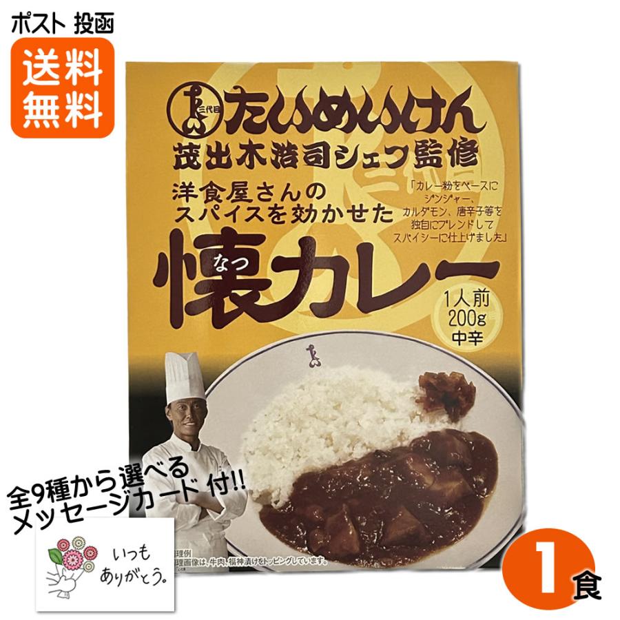 三代目 たいめいけん 茂出木シェフ監修 洋食屋さんのスパイスを効かせた懐カレー 200g×1食