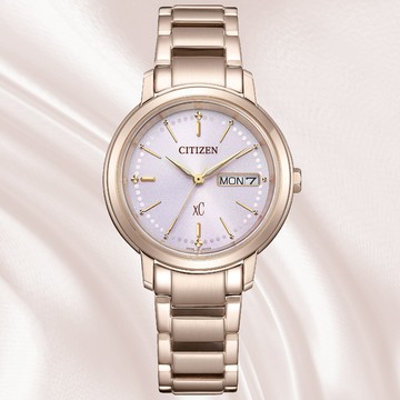 CITIZEN星辰 xC系列 光動能 簡約時尚腕錶 32.5mm / EW2426-54X