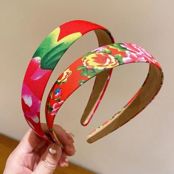 【桃園出貨+免運】東北大花大腸髮圈 髮箍國潮大腸髮圈 髮圈 科目三舞蹈頭飾 中國民族特色大腸發圈