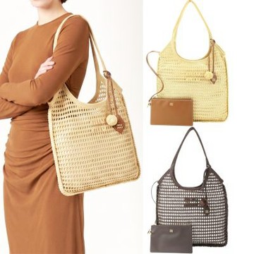 miu miu Ivy Raffia 大型 仿拉菲草鉤針編織 附萬用袋 肩背托特包-2色可選