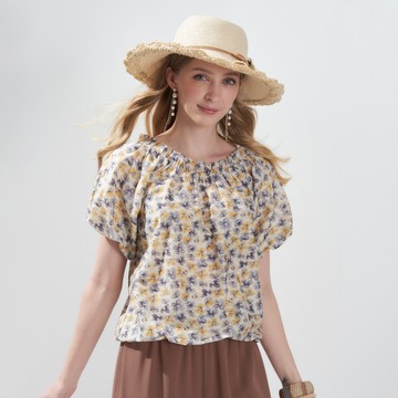 CLL巧玲瓏 檸檬雲朵泡袖上衣 7123903