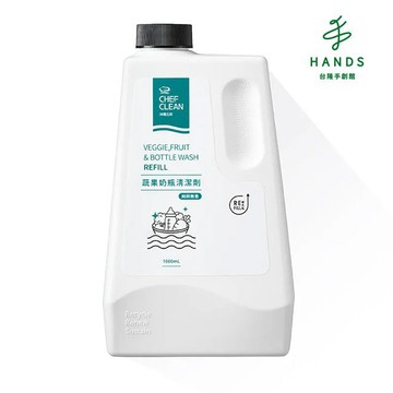 【CHEF CLEAN 淨毒五郎】蔬果奶瓶清潔劑補充瓶 1000ml｜台隆手創館