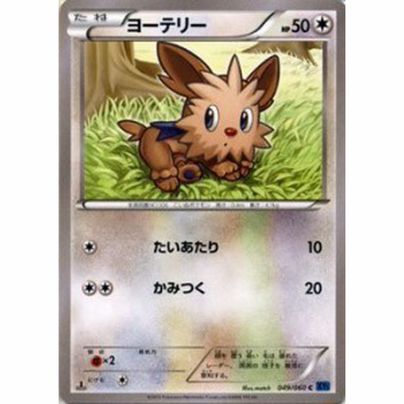 ポケモンカードゲーム Xy 049 060 ヨーテリー コレクションx 通販 Lineポイント最大1 0 Get Lineショッピング