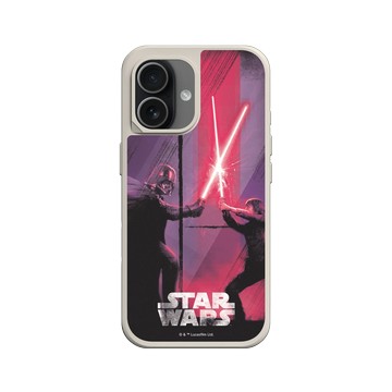 iPhone 17 SolidX 貝殼灰 - 迪士尼-星際大戰 Star Wars - 路克 vs 黑武士