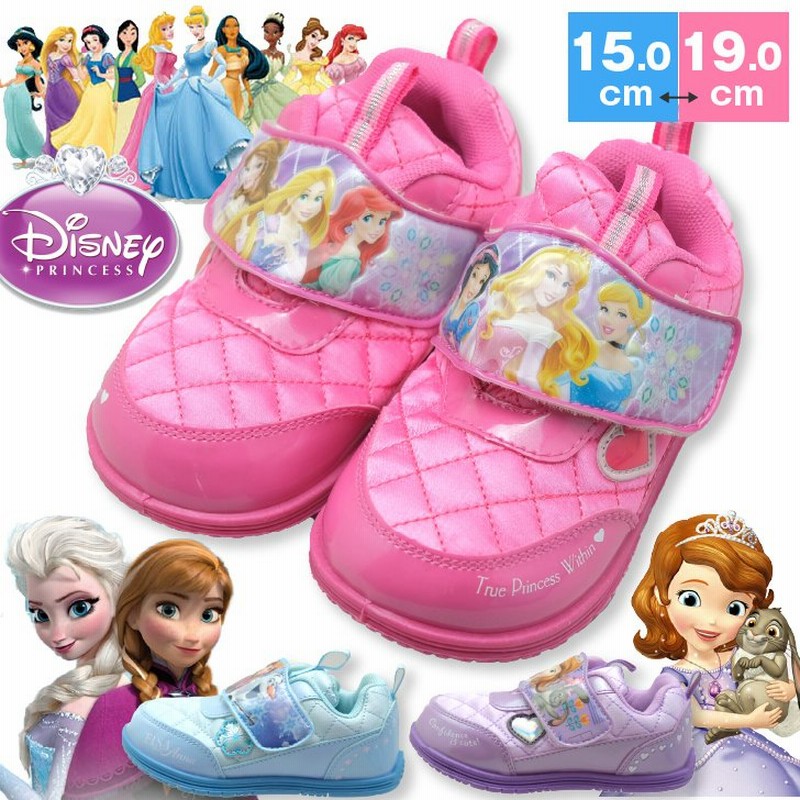 キッズ シューズ 靴 ソフィア アナと雪の女王 ディズニープリンセス アナ雪 Disney ベルクロ マジックテープ スニーカー 運動靴 子供靴 14 15 16 17 18 通販 Lineポイント最大0 5 Get Lineショッピング