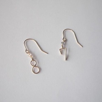 數字鉤式耳環