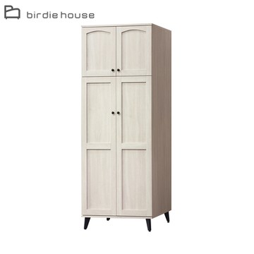 柏蒂家居-諾伊2.5尺四門衣櫃-76x55x200cm