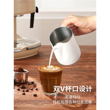 GUOKAVO打奶缸家用不銹鋼拉花杯專業尖嘴咖啡拉花缸奶泡缸拉花壺