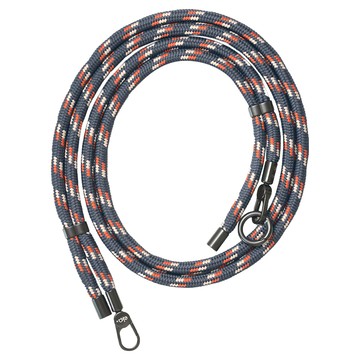 ekax 金屬釦可調節背帶 8mm 聚酯纖維  織紋深藍  1條