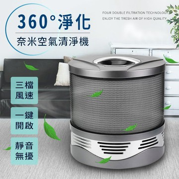 【EDISON 愛迪生】度負離子四重淨化高效能空氣清淨機黑色E0057