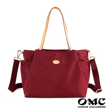【OMC】女神大容量通勤兩用托特包82743（暗紅） _廠商直送
