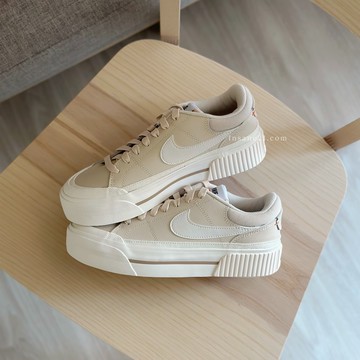 NIKE COURT LEGACY LIFT 奶茶 厚底 女款 DM7590-200