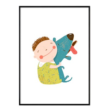 我的小寶貝 兒童房裝飾畫  40 x 30cm  黑色