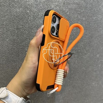 軍事推窗 磁吸手機殼 附掛繩 iPhone 17 16 保護殼 15 14 13 12 11 Pro Max 防摔殼