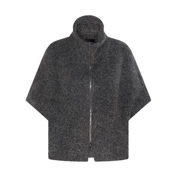 Fabiana Filippi - Dark Grey Virgin Wool And Alpaca Casual Jacket