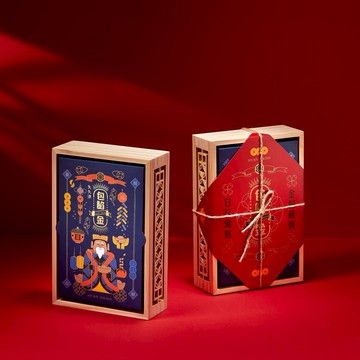 [快速出貨]【久久津】包餡金-窗花木盒