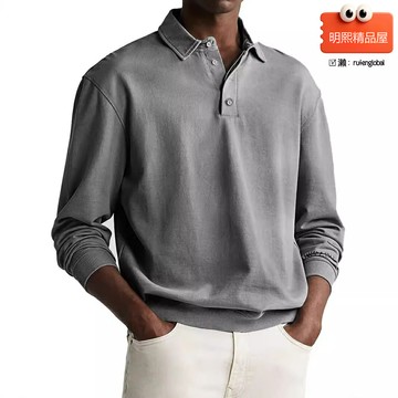 【型男必備】POLO衫 男士POLO衫 翻領T恤 商務休閒衫 純色百搭 商務通勤 日常休閒 歐美版型