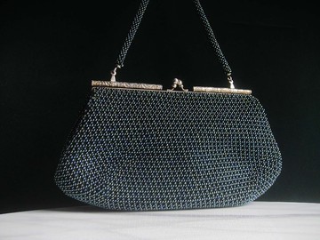 輝煌年代 OLD ERA _早期二手台灣製手工製貴夫人珠珠包