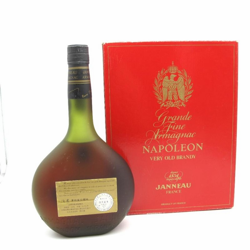 ブランデー ジャノー ナポレオン アルマニャック JANNEAU NAPOLEON ARMAGNAC 台湾 700ml 40% 箱付き 洋酒 古酒  未開栓 | LINEブランドカタログ