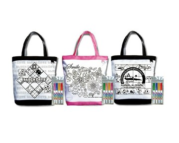 新全 彩繪包 DIY渲染彩繪大手提袋 (附贈品) 6JP414729【APP滿額下單4%點數(單一帳號最高1000點)】7/31止
