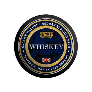 英國[WYKE FARMS]切達 威士忌風味乳酪 CHEDDAR WAX WHISKY 100g/塊