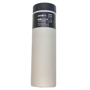 TIGER 虎牌樂潔上蓋夢重力不鏽鋼直飲式保溫保冷杯 MMZ-W050型  鷲白  500ml  1個