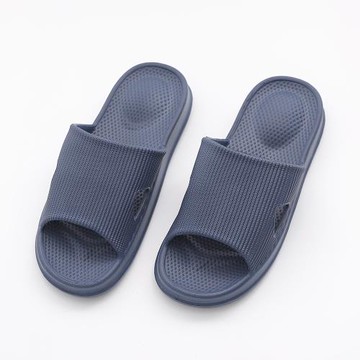 【333家居鞋館】 足底紓壓★素雅輕量家居拖鞋-深藍