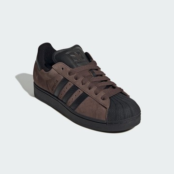 ADIDAS 休閒鞋 SUPERSTAR II 咖啡黑 貝殼頭 麂皮 男 JH7696