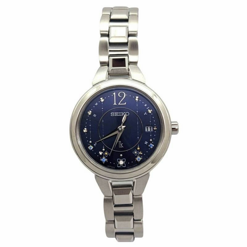 SEIKO ルキア ソーラー ラウンド シルバー レディース腕時計 1251  
