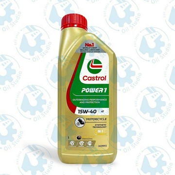 《油工坊》Castrol Power 1 15w40 4T 合成 機油 JASO MA2 輕檔車