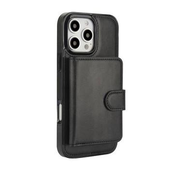 適用iphone16手機殼蘋果15proMax磁吸卡包手機插卡14plus分體卡包磁吸無線充電保護殼