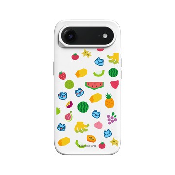 iPhone Air SolidX 白 - 貓貓蟲咖波 Bugcat Capoo - 10th 環島咖繽紛水果