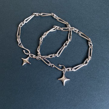 客製十字星手鍊 情侶手鍊姐妹禮物