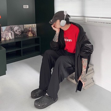 【AMERO】男裝 女裝 工裝落地褲 大口袋 寬版 情侶裝