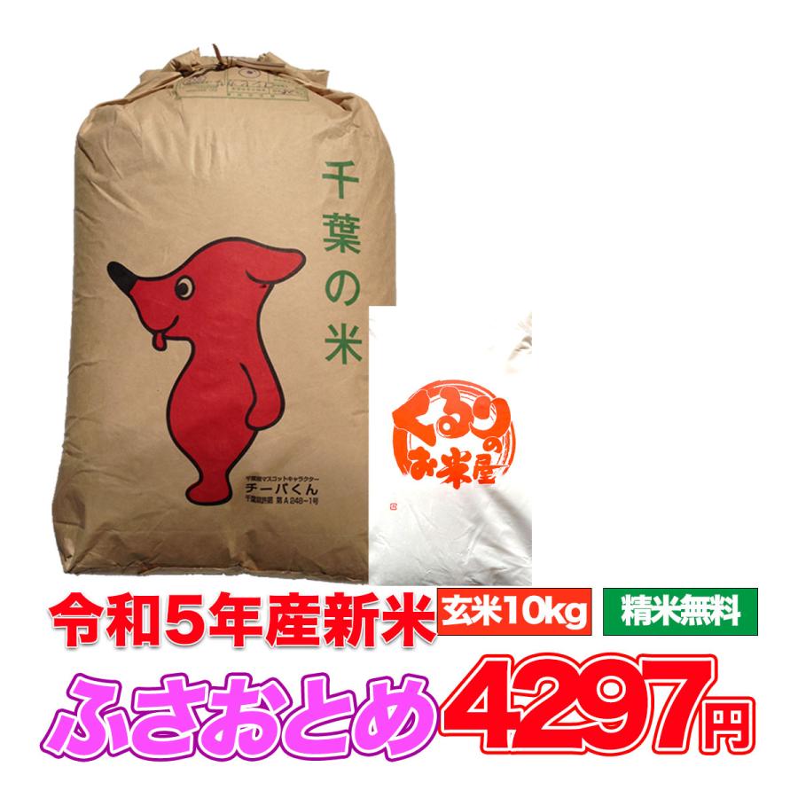 新米 令和5年産 米 10kg お米 ふさおとめ 玄米食でも安心の選別済 玄米 白米 精米 コメ 千葉県産 精米無料 送料無料