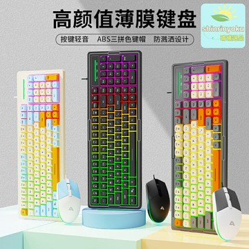 【電競手感】鍵鼠套裝 機械鍵盤 遊戲鍵盤 有線鍵盤 鼠標 電競鼠標 機械手感 宏定義按鍵 全鍵無衝 電腦辦公遊戲通用