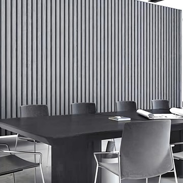 WA. WALL ART 仿真格柵木紋自黏防水壁紙  60 x 300cm  灰色