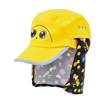 Gamakatsu 小丸子兒童休閒帽含內襯 最長56cm 100%聚酯纖維  均碼  黃色 + 黑色