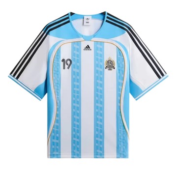 KITH X ADIDAS MESSI FOOTBALL JERSEY BLUE WHITE