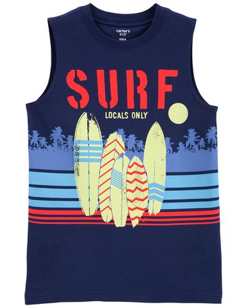 Kid Surfboard Jersey Tank
