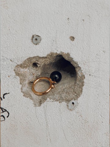 Flutter Silhouette Onyx Ring JS2ARO06