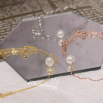 「周邊」純銀 超美流蘇穿針手環 韓系手環
