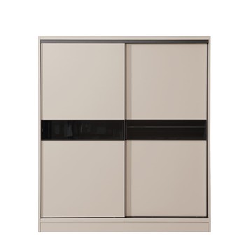 直人木業-RJ現代奶油風緩衝滑門衣櫃184公分