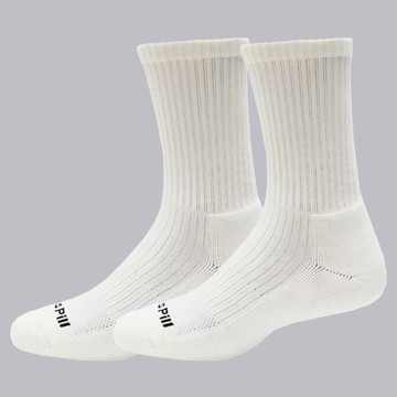 Socks Pill 除臭機能抑菌科技 全氣墊毛巾運動長筒襪  素白色  M