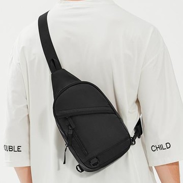 2023新款斜挎包男士包包時尚胸包男款單肩包男生小挎包男孩背包女