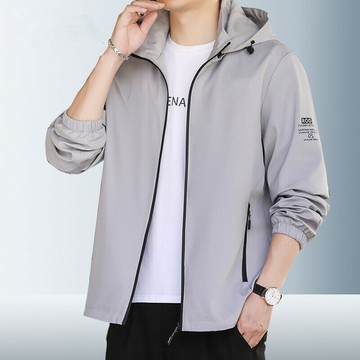 男士風衣春秋季新款時尚休閑運動衣連帽開衫外套男裝夾克年輕百搭鑫弘-衣錦男裝
