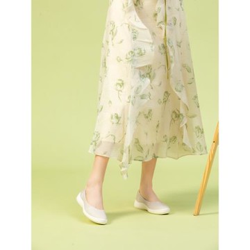 ILR因愛樂詩時尚優雅淺口單鞋女超輕舒適平底空氣鞋休閑軟底女鞋