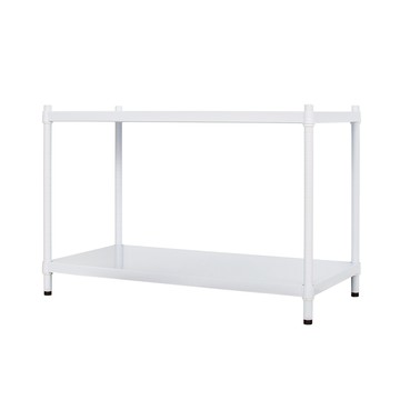 【dayneeds】極致工藝 90x45x60公分 二層烤白鐵板層架